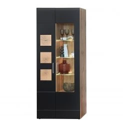 Loftscape Wohnwand Belloc II (5-teilig) - Inkl. Beleuchtung - Matt Schwarz / Eiche Dekor -Wohnzimmermöbel boutique en ligne 1000281314 210720 14014100027 DETAILS P000000001000281314