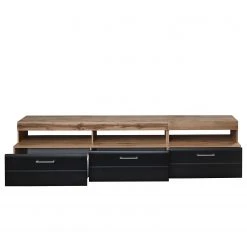 Loftscape Wohnwand Belloc II (5-teilig) - Inkl. Beleuchtung - Matt Schwarz / Eiche Dekor -Wohnzimmermöbel boutique en ligne 1000281314 210720 14014100030 DETAILS P000000001000281314