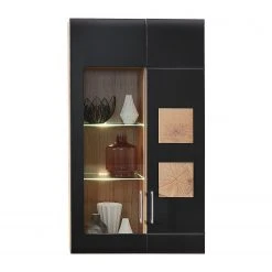 Loftscape Wohnwand Belloc II (5-teilig) - Inkl. Beleuchtung - Matt Schwarz / Eiche Dekor -Wohnzimmermöbel boutique en ligne 1000281314 210720 14014100033 DETAILS P000000001000281314