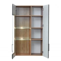 Loftscape Wohnwand Belloc II (5-teilig) - Inkl. Beleuchtung - Matt Schwarz / Eiche Dekor -Wohnzimmermöbel boutique en ligne 1000281314 210720 14014200034 DETAILS P000000001000281314