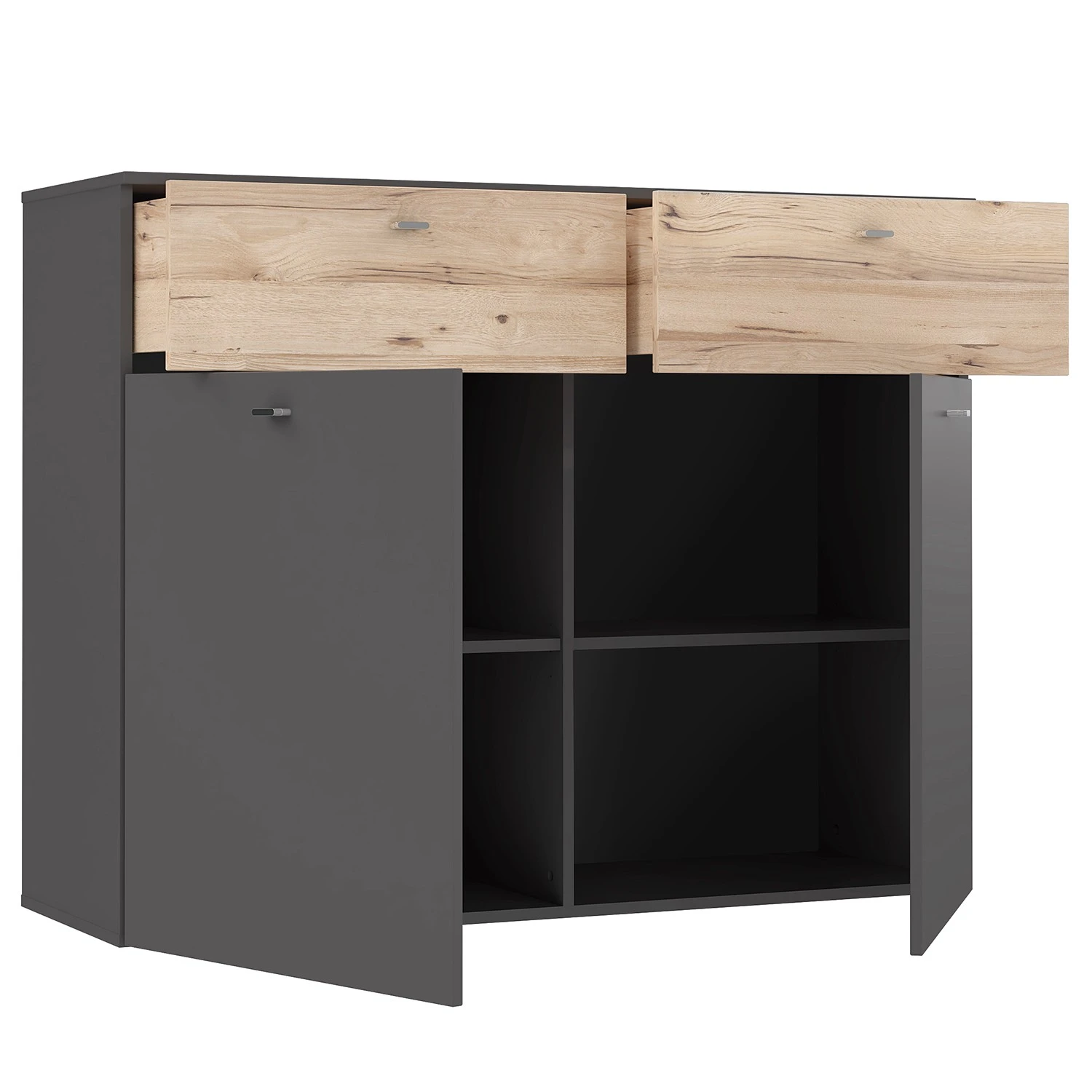 Loftscape Kommode Corey - Eiche Dekor / Grau 8 Loftscape Kommode Corey - Eiche Dekor / Grau – Bild 8