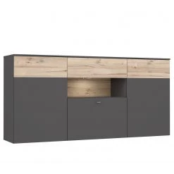 Loftscape Sideboard Corey - Inkl. Beleuchtung - Eiche Dekor / Grau -Wohnzimmermöbel boutique en ligne 1000282740 211109 14435000077 DETAILS P000000001000282740