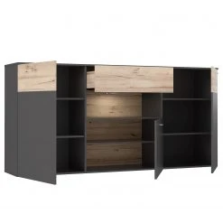 Loftscape Sideboard Corey - Inkl. Beleuchtung - Eiche Dekor / Grau -Wohnzimmermöbel boutique en ligne 1000282740 211109 14435000089 DETAILS P000000001000282740