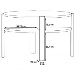 Loftscape Couchtisch Nab - Eiche Sonoma Dekor -Wohnzimmermöbel boutique en ligne 1000282756 211124 133513000519 SKETCH DETAILS P000000001000282756 sketch
