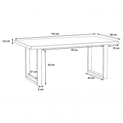 Loftscape Couchtisch Roscoe - Eiche Artisan Dekor / Schwarz -Wohnzimmermöbel boutique en ligne 1000282758 211124 133514000531 SKETCH DETAILS P000000001000282758 sketch