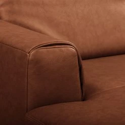 Ars manufacti Ecksofa Kalies - Echtleder - Echtleder Padme: Cognac - Longchair davorstehend links - Sitztiefenverstellung -Wohnzimmermöbel boutique en ligne 1000283566 210817 15272100625 DETAILS P000000001000283566