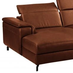 Ars manufacti Ecksofa Lagor - Echtleder - Echtleder Padme: Cognac - Longchair davorstehend links - Relaxfunktion -Wohnzimmermöbel boutique en ligne 1000283568 210817 15271700567 DETAILS P000000001000283568
