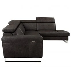 Ars manufacti Ecksofa Magas - Echtleder - Echtleder Padme: Schwarz - Ottomane davorstehend rechts - Relaxfunktion -Wohnzimmermöbel boutique en ligne 1000283584 210817 15264800166 DETAILS P000000001000283584