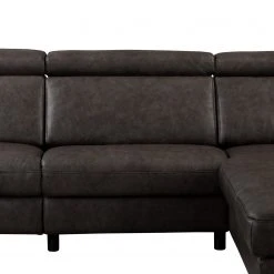 Ars manufacti Ecksofa Magas - Echtleder - Echtleder Padme: Schwarz - Ottomane davorstehend rechts - Relaxfunktion -Wohnzimmermöbel boutique en ligne 1000283584 210817 15270400389 DETAILS P000000001000283584