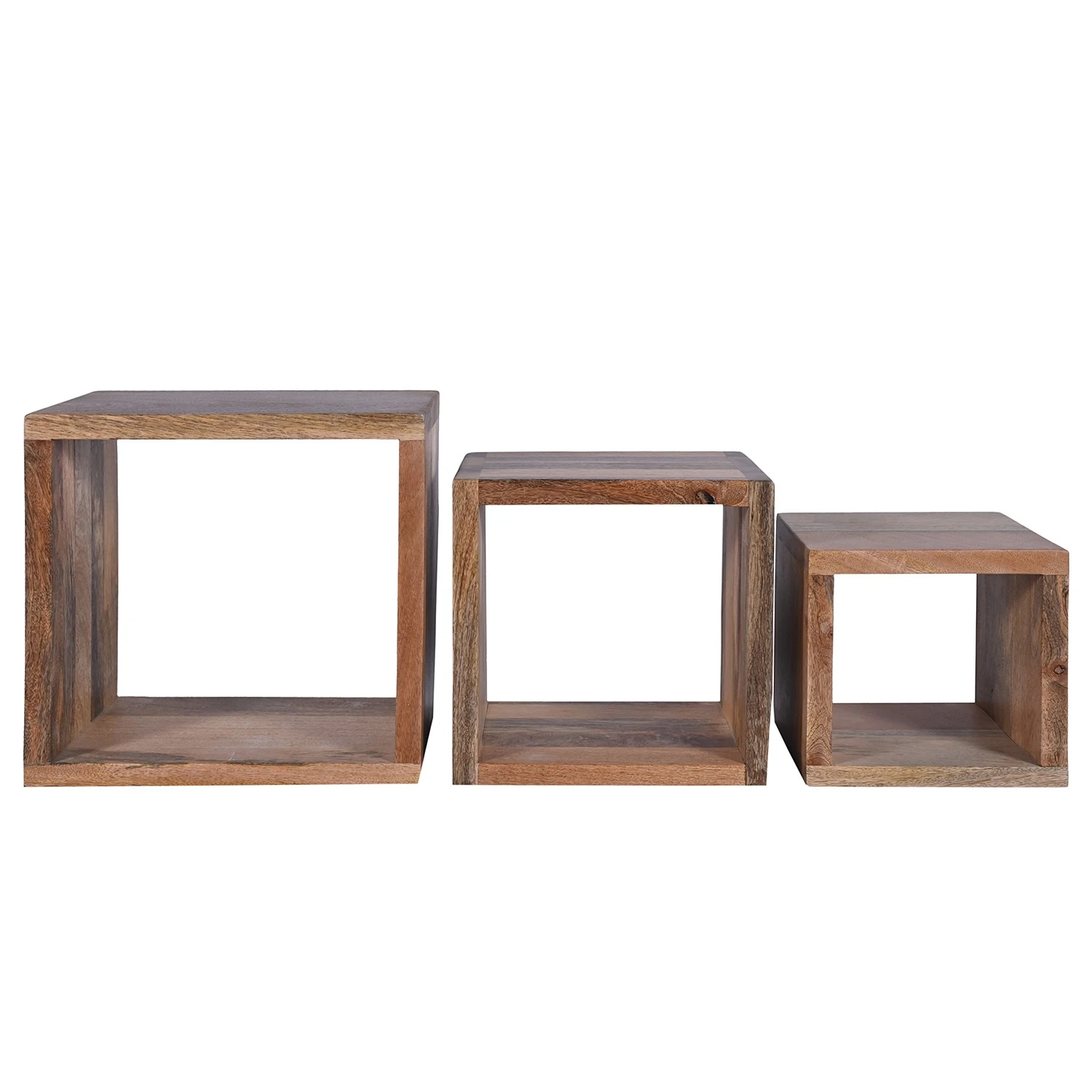 Ars Natura Beistelltisch Troon (3er-Set) - Mango massiv - Mango 3 Ars Natura Beistelltisch Troon (3er-Set) - Mango massiv - Mango – Bild 3