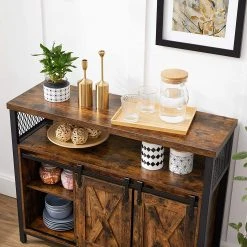 Red Living Kommode Hazlet II - Braun / Schwarz -Wohnzimmermöbel boutique en ligne 1000283942 210810 15023700069 DETAILS P000000001000283942