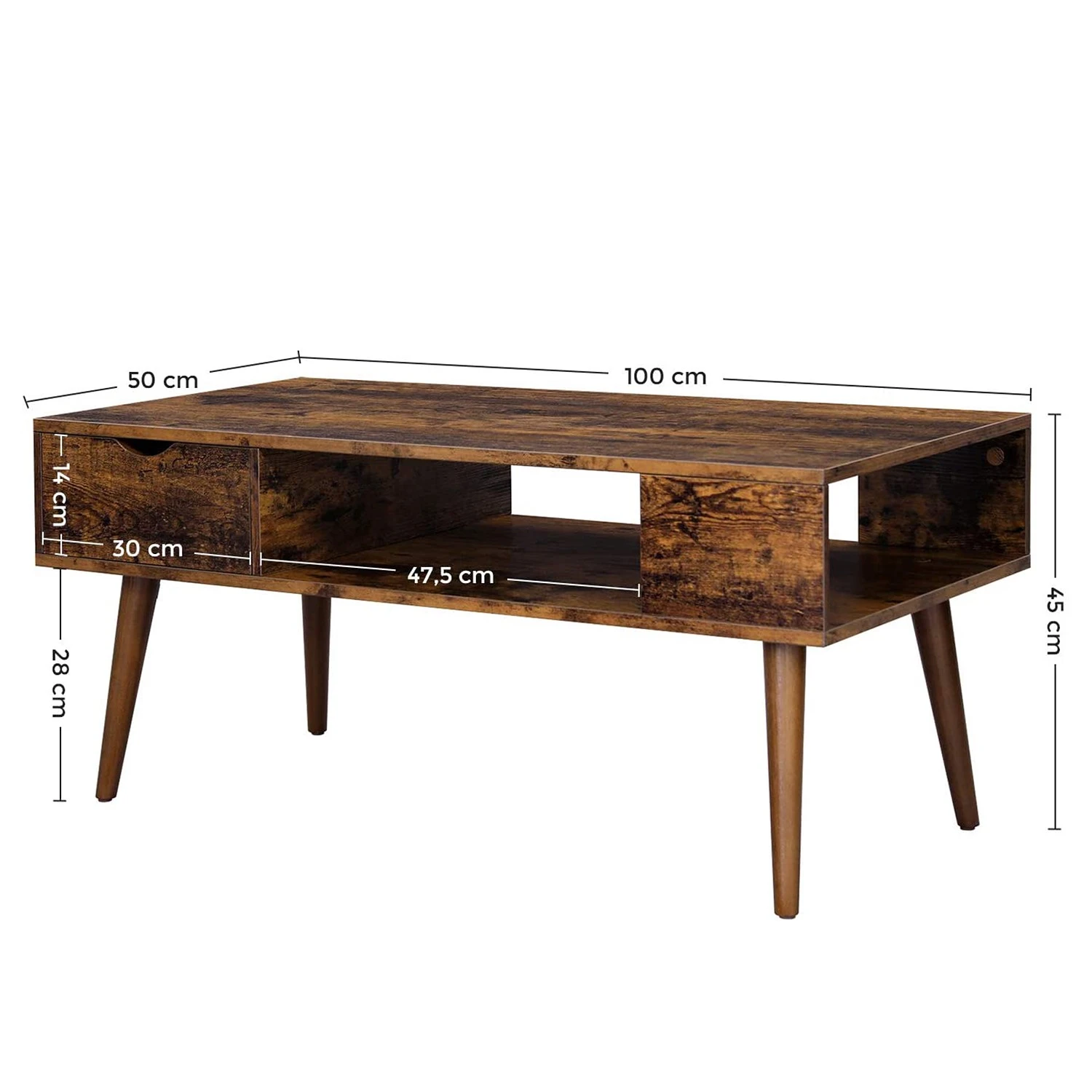 Red Living Couchtisch Surville - Braun 8 Red Living Couchtisch Surville - Braun – Bild 8