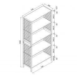 Red Living Regal Welford - Braun / Schwarz -Wohnzimmermöbel boutique en ligne 1000283952 220401 500 SKETCH DETAILS P000000001000283952 sketch