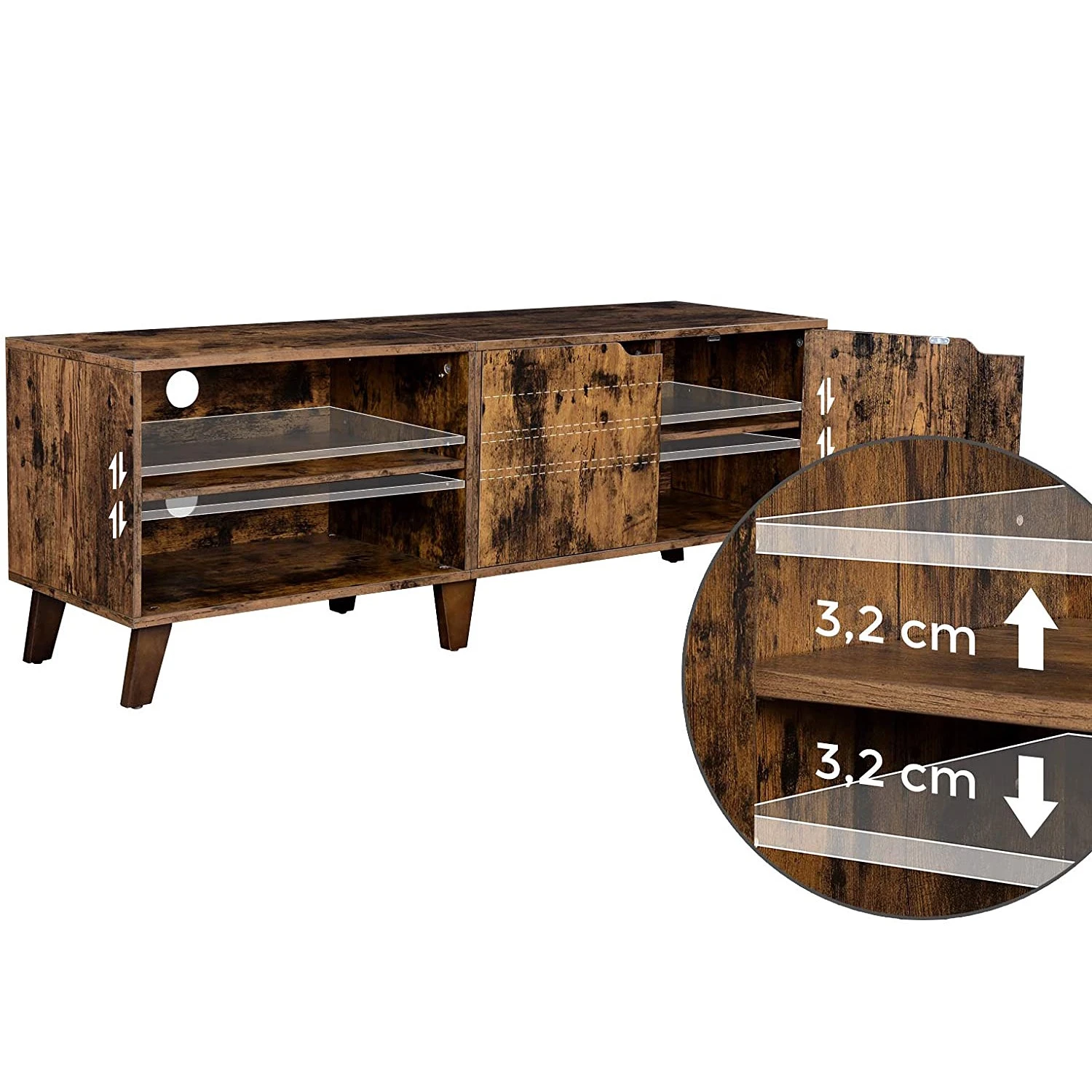 Red Living TV-Lowboard Hickling III - Braun 7 Red Living TV-Lowboard Hickling III - Braun – Bild 7