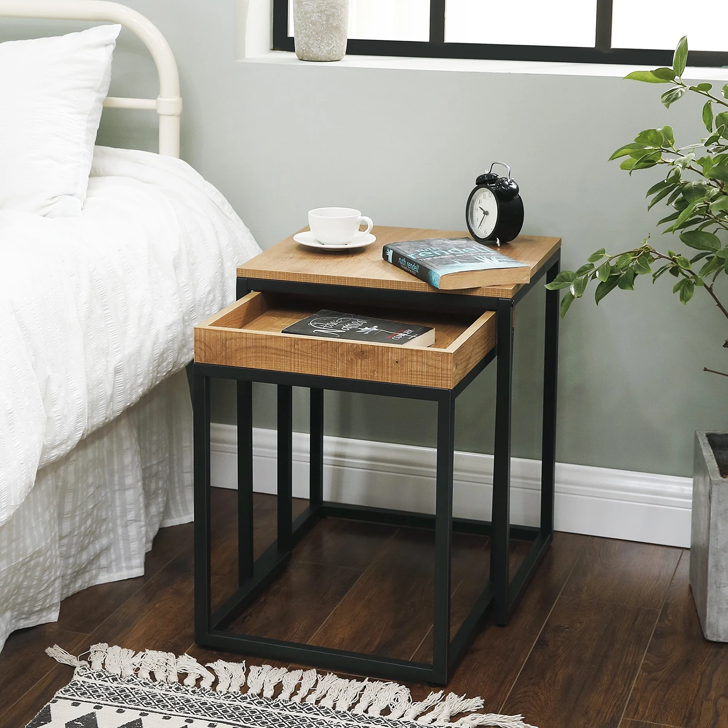 Red Living Beistelltisch Tuxford I (2er-Set) - Hellbraun 3 Red Living Beistelltisch Tuxford I (2er-Set) - Hellbraun – Bild 3