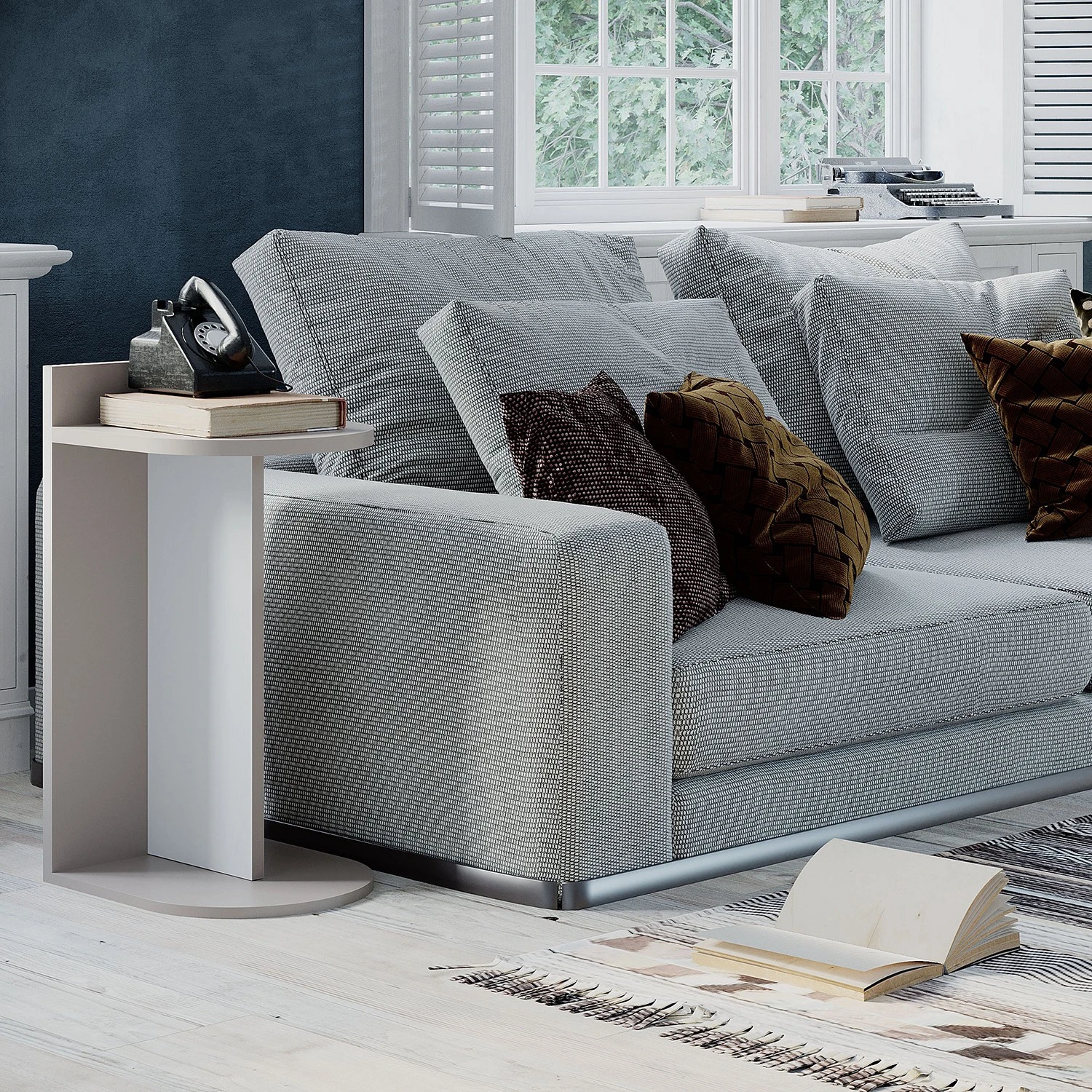 Loftscape Beistelltisch Dollon - Taupe 2 Loftscape Beistelltisch Dollon - Taupe – Bild 2