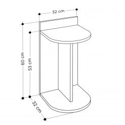 Loftscape Beistelltisch Dollon - Taupe 5 Loftscape Beistelltisch Dollon - Taupe -Wohnzimmermöbel boutique en ligne 1000284362 210809 06091000150 SKETCH DETAILS P000000001000284362 sketch