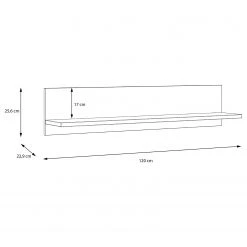 Loftscape Wandboard Mazzo - Schwarz / Eiche Artisan Dekor -Wohnzimmermöbel boutique en ligne 1000285791 210819 12212500009 SKETCH DETAILS P000000001000285791 sketch