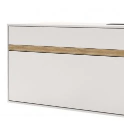 GWINNER Lowboard Calea II - Echtholzfurnier - Matt Weiß / Eiche - Schublade rechts -Wohnzimmermöbel boutique en ligne 1000285818 211117 16012300078 DETAILS P000000001000285818