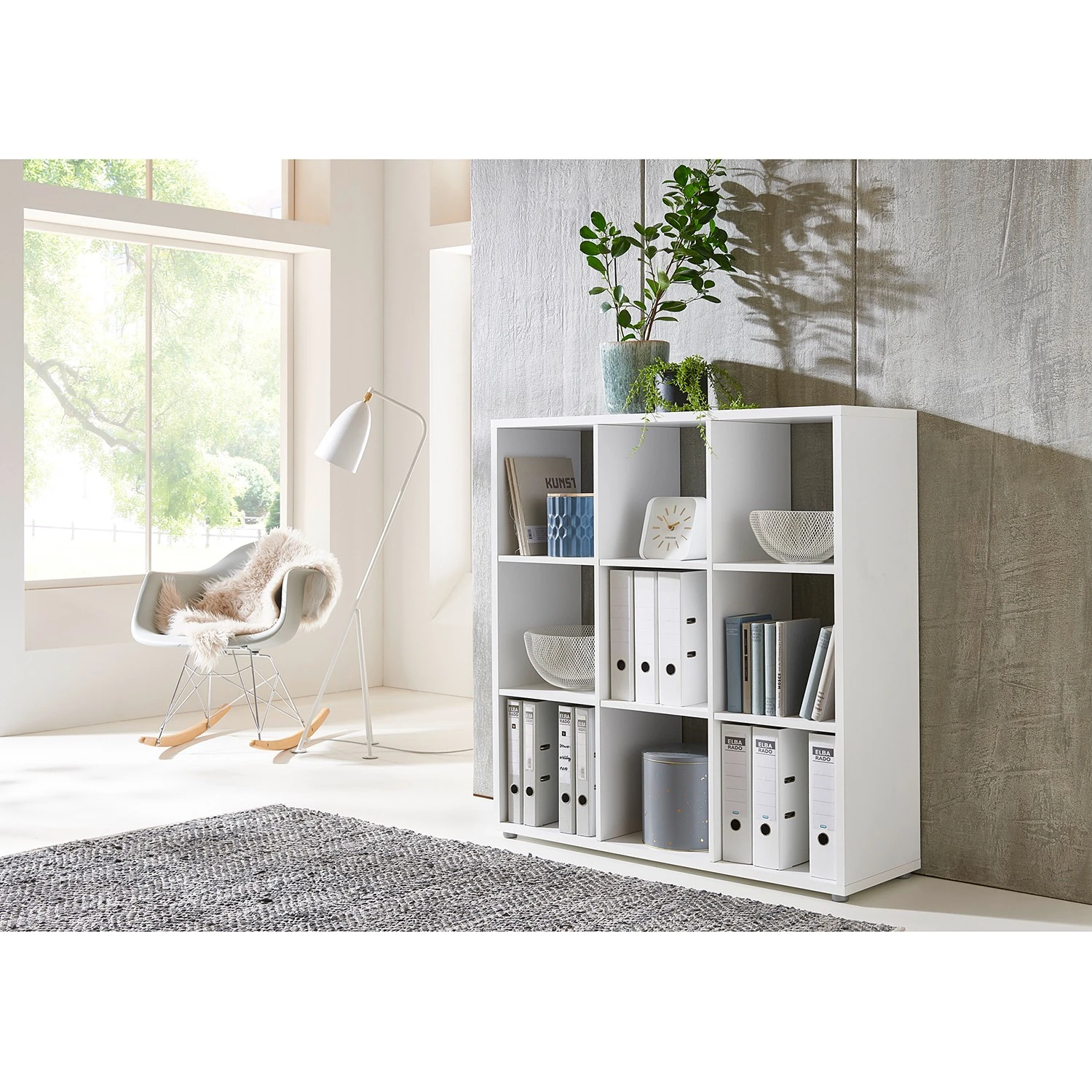 Furnitive Aktenregal Nizwa - Weiß 2 Furnitive Aktenregal Nizwa - Weiß – Bild 2