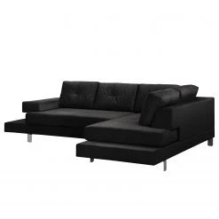 Loftscape Ecksofa Dert - Microfaser Jada: Schwarz - Ottomane davorstehend rechts -Wohnzimmermöbel boutique en ligne 1000287706 210930 133421000118 DETAILS P000000001000287706