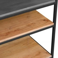 Ars manufacti Regal Conjo II - Akazie massiv / Eisen - Akazie / Schwarz -Wohnzimmermöbel boutique en ligne 1000287810 220517 033 DETAILS P000000001000287810