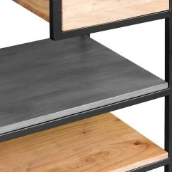 Ars manufacti Regal Conjo II - Akazie massiv / Eisen - Akazie / Schwarz -Wohnzimmermöbel boutique en ligne 1000287810 220517 034 DETAILS P000000001000287810