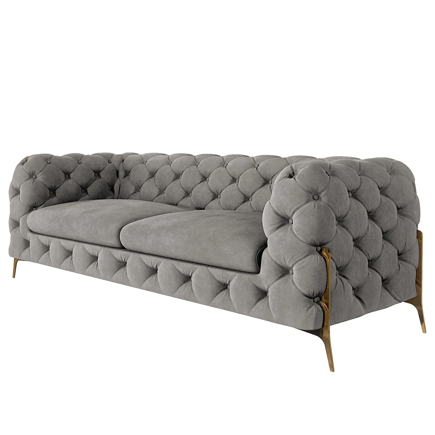 Jack & Alice Sofa Laviva II (2,5-Sitzer) - Samt Ravi: Taupe 1 Jack & Alice Sofa Laviva II (2,5-Sitzer) - Samt Ravi: Taupe