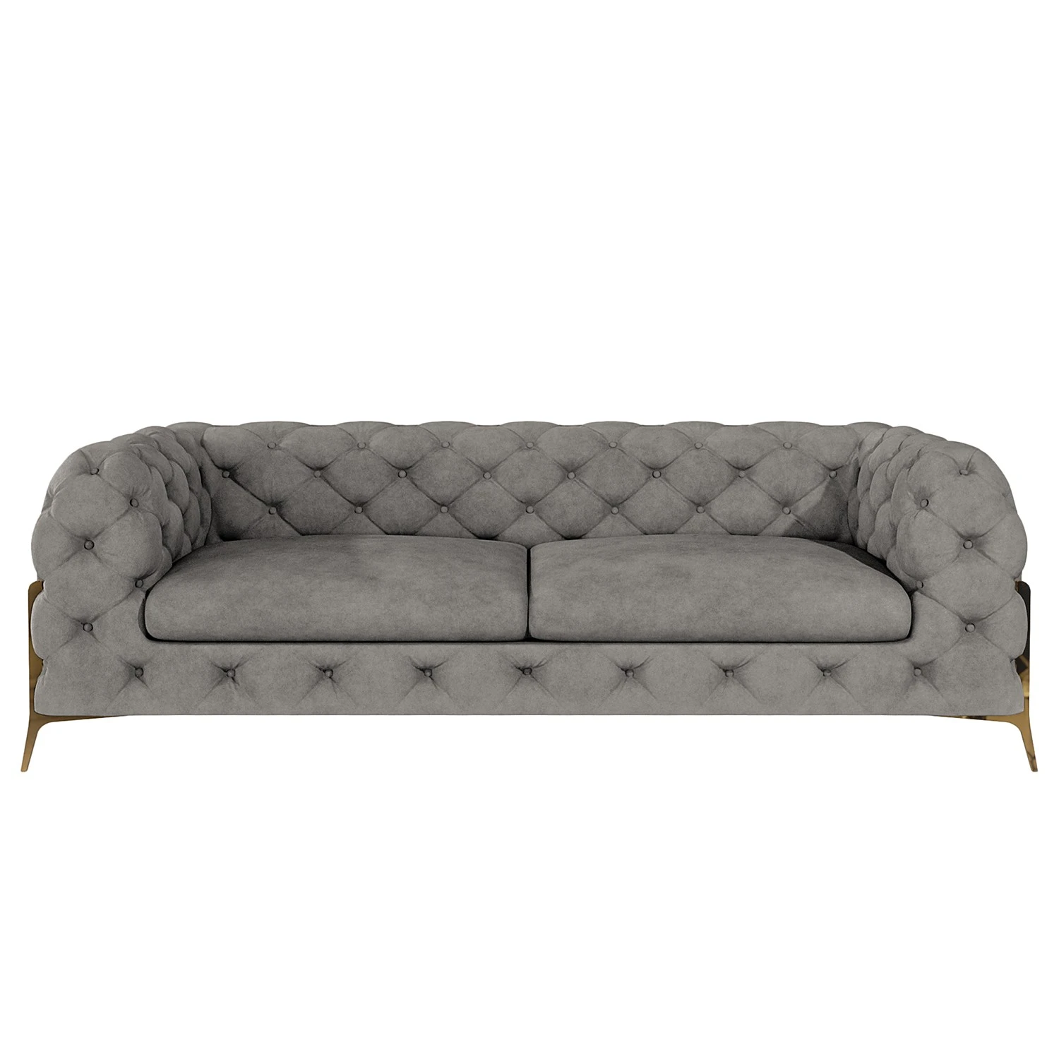 Jack & Alice Sofa Laviva II (2,5-Sitzer) - Samt Ravi: Taupe 4 Jack & Alice Sofa Laviva II (2,5-Sitzer) - Samt Ravi: Taupe – Bild 4
