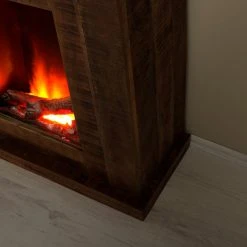 Naturoo Elektrokamin Mumbai - Braun -Wohnzimmermöbel boutique en ligne 1000289240 210908 06202100011 DETAILS P000000001000289240