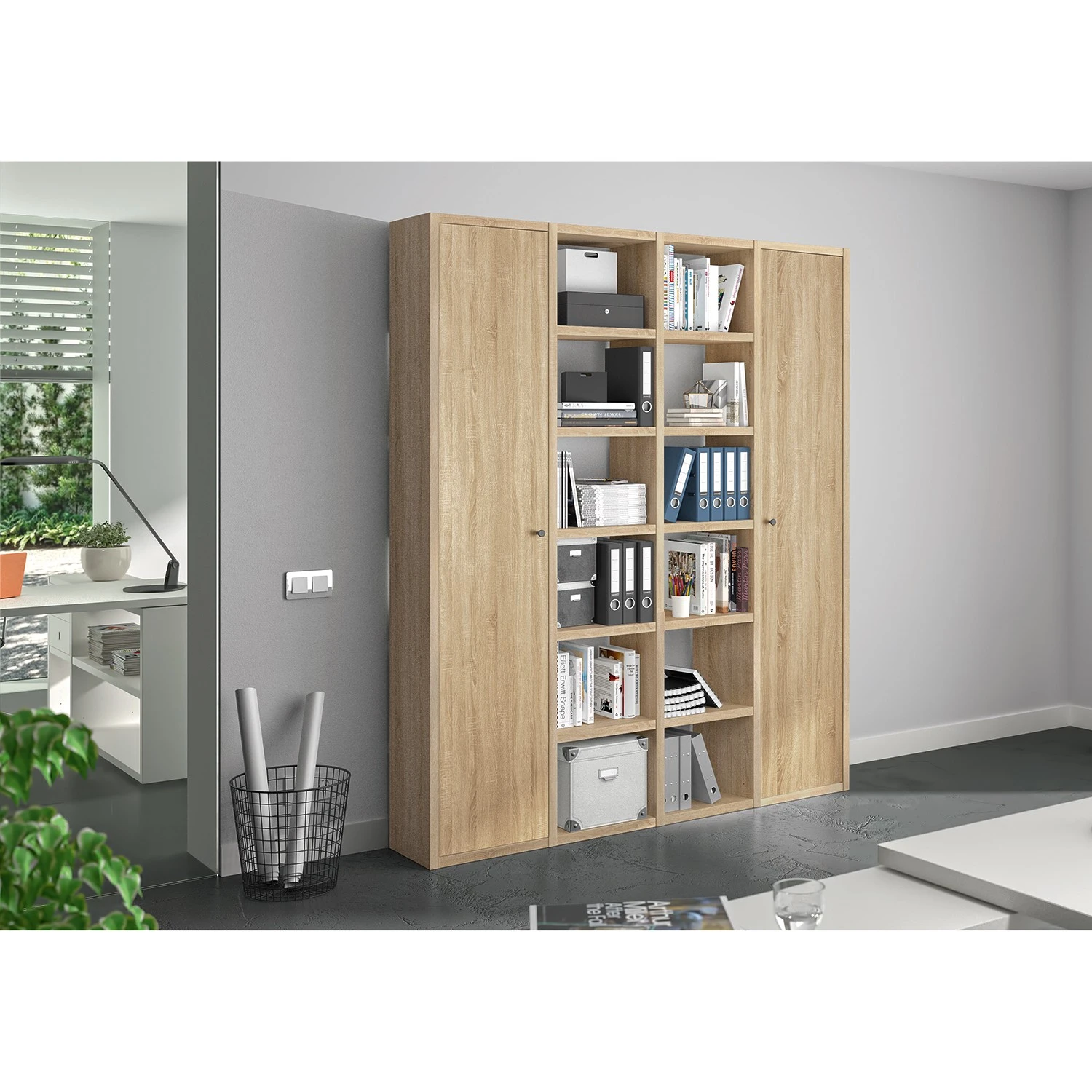 Fredriks Aktenschrank-Kombination Emporio VIII - Eiche Sonoma Dekor 2 Fredriks Aktenschrank-Kombination Emporio VIII - Eiche Sonoma Dekor – Bild 2