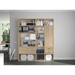 Fredriks Aktenregal-Kombination Emporio VII - Eiche Sonoma Dekor 5 Fredriks Aktenregal-Kombination Emporio VII - Eiche Sonoma Dekor -Wohnzimmermöbel boutique en ligne 1000289387 210914 13473700139 MOOD DETAILS P000000001000289387 mood