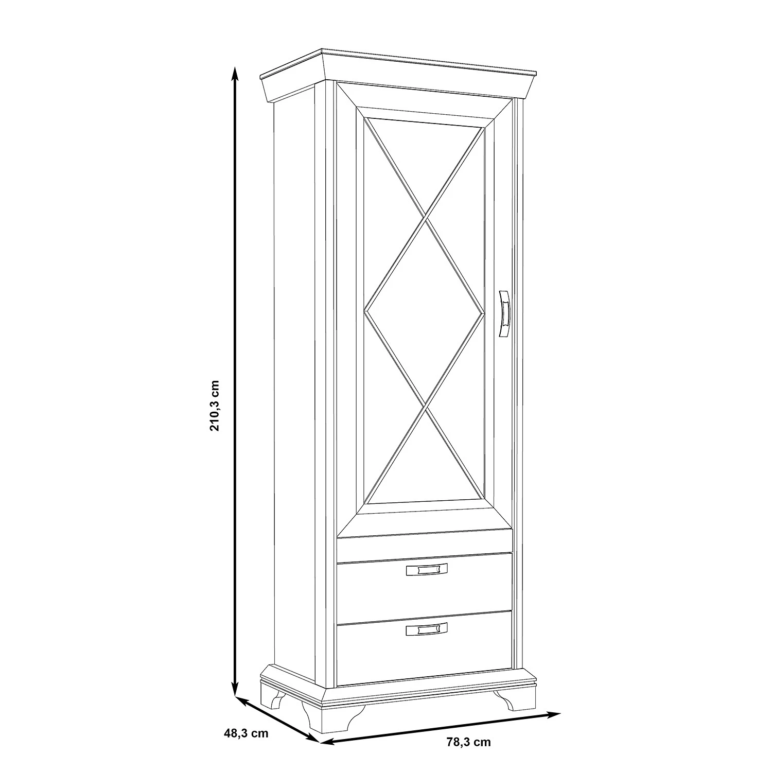Ridgevalley Standvitrine Kimbark - Mit Beleuchtung 6 Ridgevalley Standvitrine Kimbark - Mit Beleuchtung – Bild 6