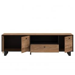 Red Living TV-Lowboard Trylith - Eiche Rustikal Dekor / Schwarz -Wohnzimmermöbel boutique en ligne 1000295078 211125 14485300051 DETAILS P000000001000295078