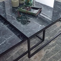 Red Living Couchtisch Copperton I (2er-Set) - Marmor Schwarz Dekor / Schwarz 11 Red Living Couchtisch Copperton I (2er-Set) - Marmor Schwarz Dekor / Schwarz -Wohnzimmermöbel boutique en ligne 1000296376 210929 06333000194 DETAILS P000000001000296376