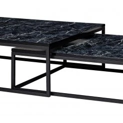 Red Living Couchtisch Copperton I (2er-Set) - Marmor Schwarz Dekor / Schwarz 12 Red Living Couchtisch Copperton I (2er-Set) - Marmor Schwarz Dekor / Schwarz -Wohnzimmermöbel boutique en ligne 1000296376 210929 06333000205 DETAILS P000000001000296376