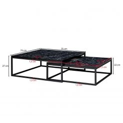 Red Living Couchtisch Copperton I (2er-Set) - Marmor Schwarz Dekor / Schwarz 13 Red Living Couchtisch Copperton I (2er-Set) - Marmor Schwarz Dekor / Schwarz -Wohnzimmermöbel boutique en ligne 1000296376 210929 06333000656 SKETCH DETAILS P000000001000296376 sketch