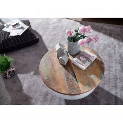 Ridgevalley Couchtisch Massaa III - Mango massiv / Metall - Mango / Weiß -Wohnzimmermöbel boutique en ligne 1000296379 210929 06333100199 MOOD DETAILS P000000001000296379 mood