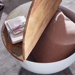 Ridgevalley Couchtisch Massaa III - Mango massiv / Metall - Mango / Weiß -Wohnzimmermöbel boutique en ligne 1000296379 210929 06333100247 DETAILS P000000001000296379