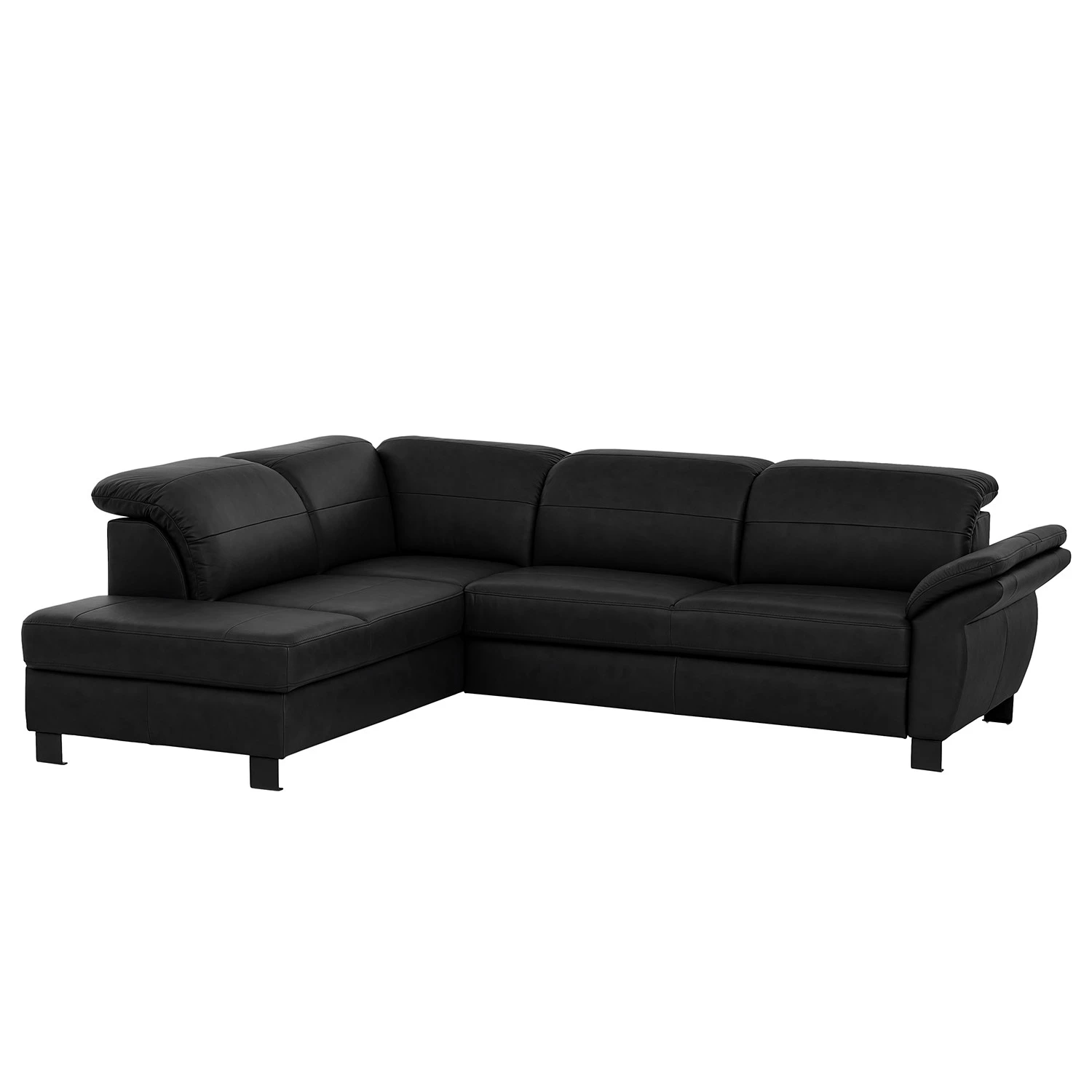 Loftscape Ecksofa Dunmore - Echtleder Poas: Schwarz - Ottomane davorstehend links - Ohne Schlaffunktion 1 Loftscape Ecksofa Dunmore - Echtleder Poas: Schwarz - Ottomane davorstehend links - Ohne Schlaffunktion