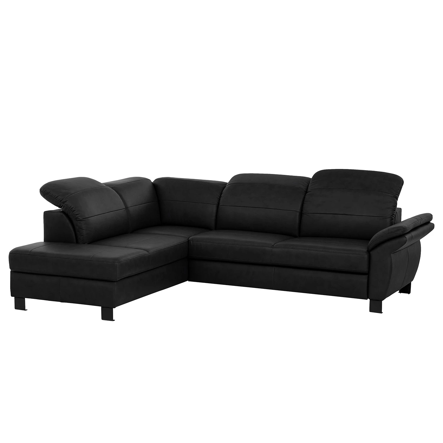 Loftscape Ecksofa Dunmore - Echtleder Poas: Schwarz - Ottomane davorstehend links - Ohne Schlaffunktion 4 Loftscape Ecksofa Dunmore - Echtleder Poas: Schwarz - Ottomane davorstehend links - Ohne Schlaffunktion – Bild 4