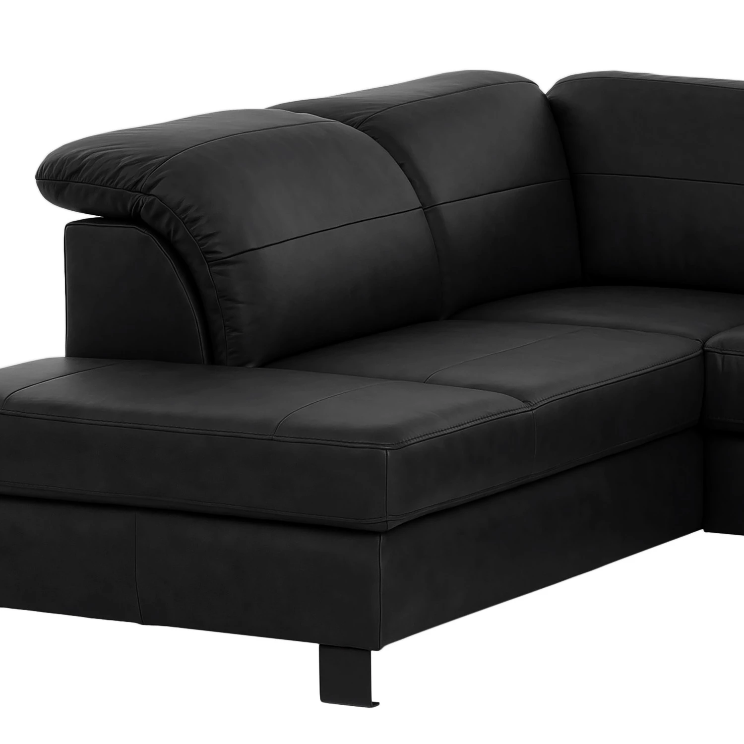 Loftscape Ecksofa Dunmore - Echtleder Poas: Schwarz - Ottomane davorstehend links - Ohne Schlaffunktion 7 Loftscape Ecksofa Dunmore - Echtleder Poas: Schwarz - Ottomane davorstehend links - Ohne Schlaffunktion – Bild 7