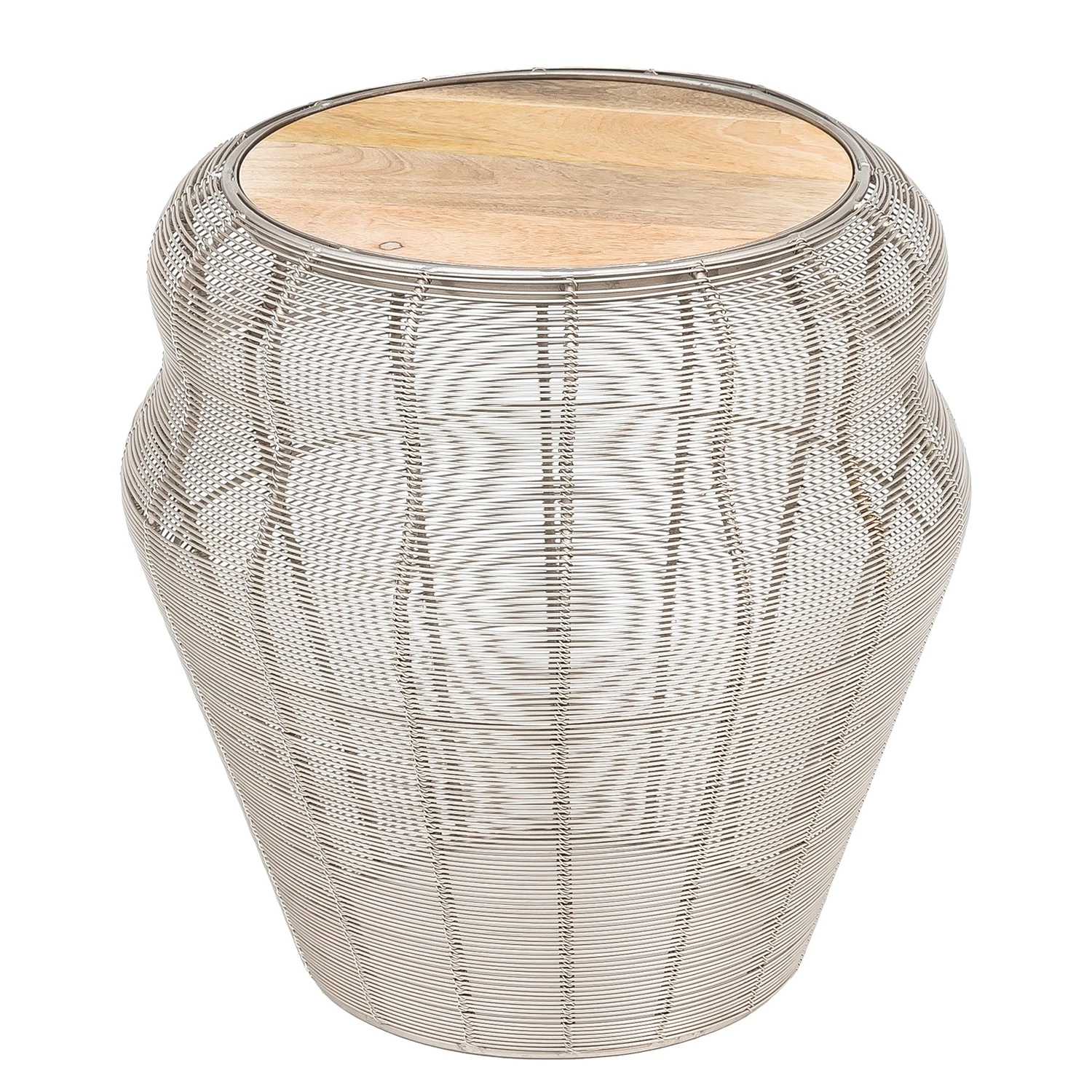 Loftscape Beistelltisch Espas - Mango massiv / Metall - Mango / Silber 1 Loftscape Beistelltisch Espas - Mango massiv / Metall - Mango / Silber