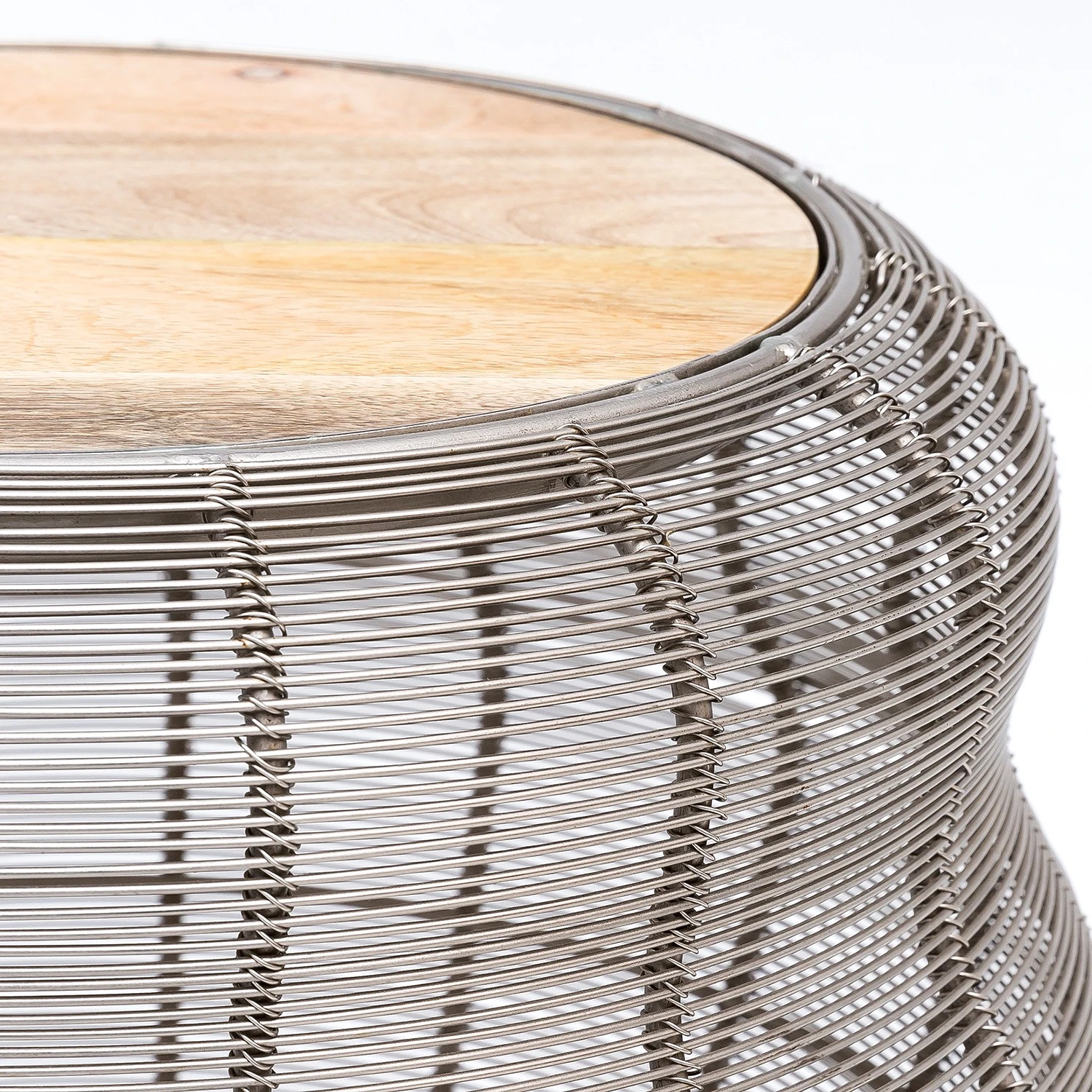 Loftscape Beistelltisch Espas - Mango massiv / Metall - Mango / Silber 2 Loftscape Beistelltisch Espas - Mango massiv / Metall - Mango / Silber – Bild 2