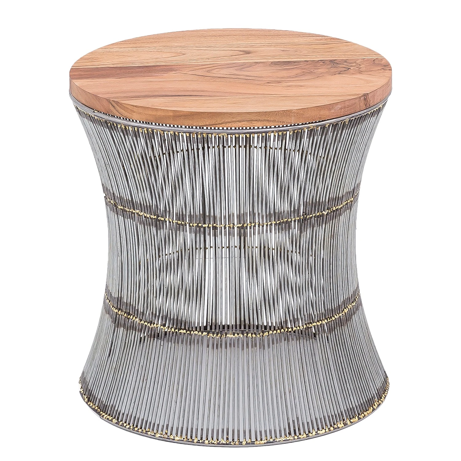 Loftscape Beistelltisch Bejaia - Mango massiv / Metall - Mango / Grau 1 Loftscape Beistelltisch Bejaia - Mango massiv / Metall - Mango / Grau