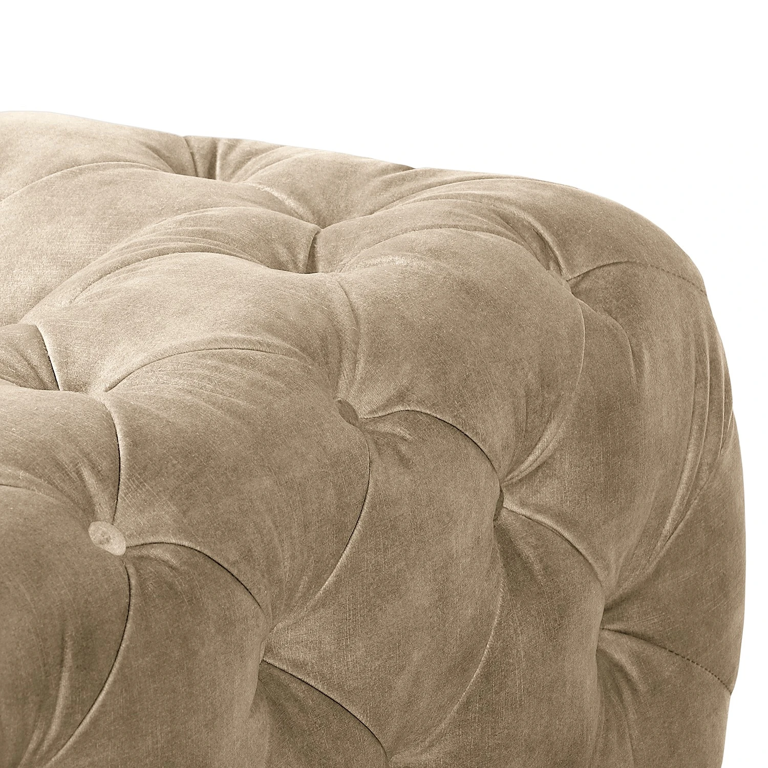 Red Living Sofa Merlin (3-Sitzer) - Samt Tomi: Creme 8 Red Living Sofa Merlin (3-Sitzer) - Samt Tomi: Creme – Bild 8