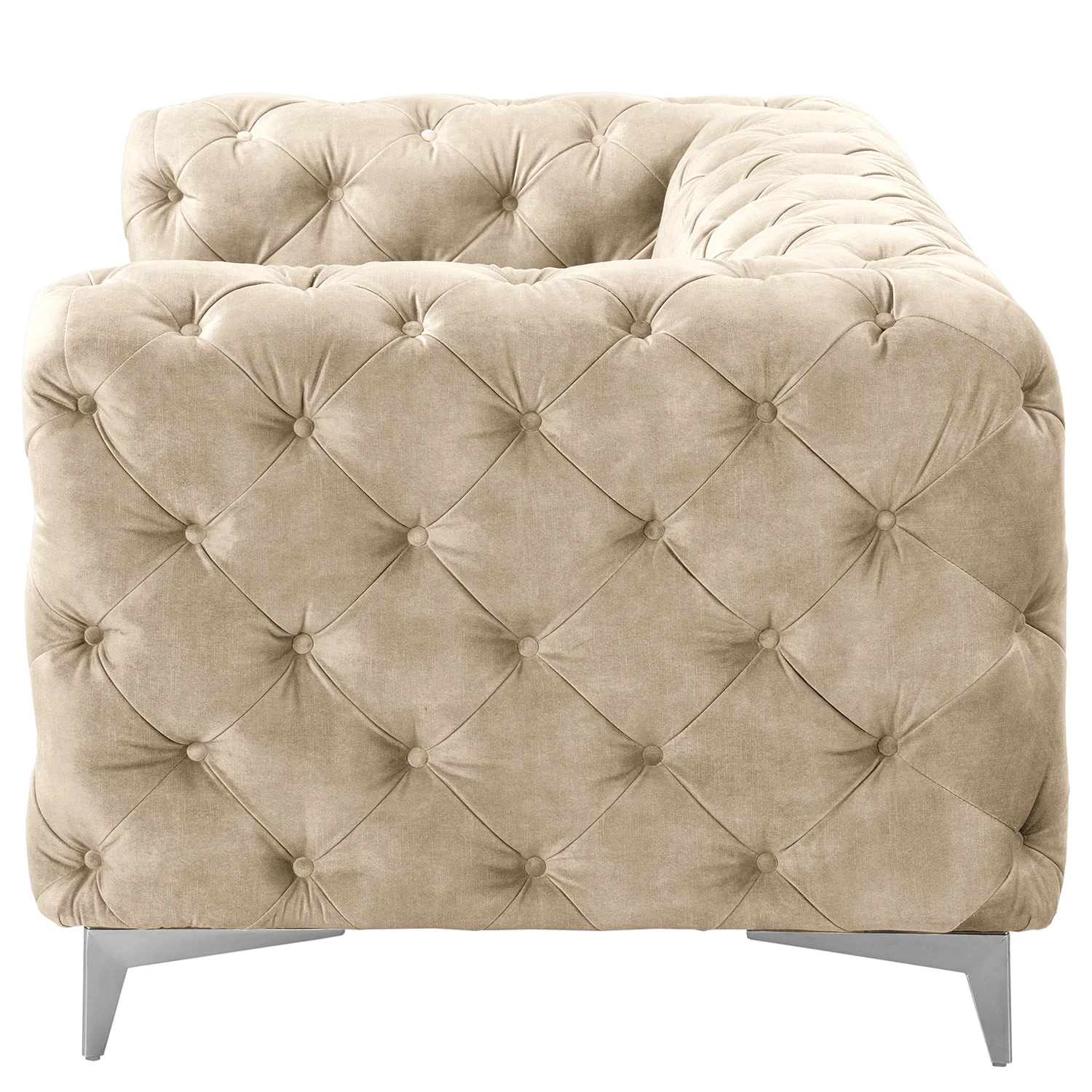 Red Living Sofa Merlin (2-Sitzer) - Samt Tomi: Creme 3 Red Living Sofa Merlin (2-Sitzer) - Samt Tomi: Creme – Bild 3