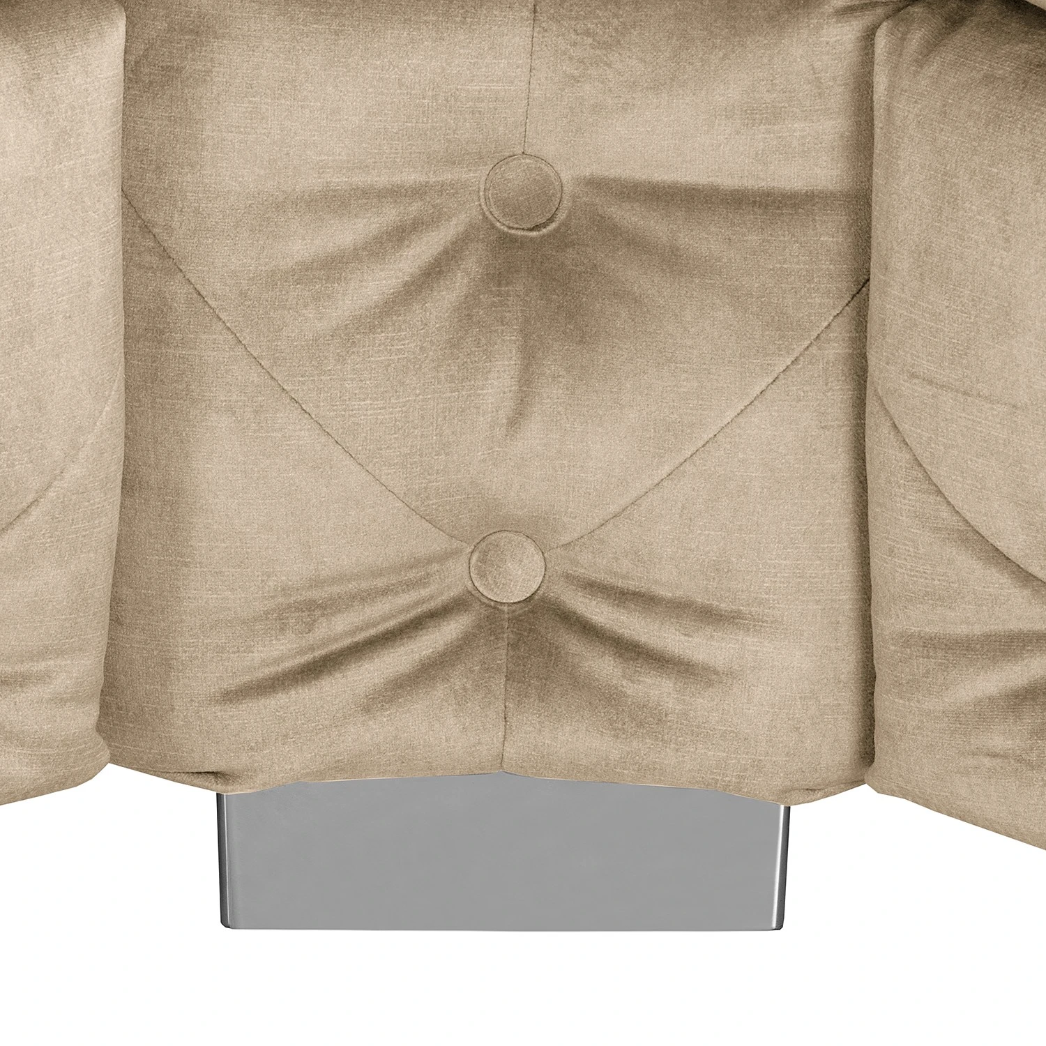 Red Living Ecksofa Grotta - Samt Tomi: Creme - Gleichschenklig - Ohne Schlaffunktion 13 Red Living Ecksofa Grotta - Samt Tomi: Creme - Gleichschenklig - Ohne Schlaffunktion – Bild 13