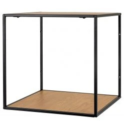 Red Living Wandregal Vapi II - Schwarz / Eiche Dekor