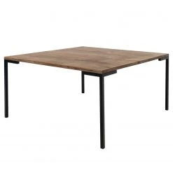 Red Living Couchtisch Luz II - Eiche massiv / Metall - Eiche Dunkel